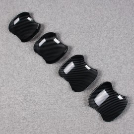 RUIQ Toyota New Voxy VOXY / Noah NOAH 90 Series (From January 2014) Exterior Door Handle Protector Cover For Prevent Scratches On Door Knobs For Toyota Noah/VOXY (Carbon Fiber Black Specifications)