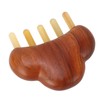 Sandalwood Massaging Comb Lotus Ox Horn Shape Reduce Pressure Wide
