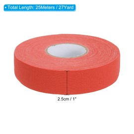 PATIKIL Hockey Tape 1" X27 Yard, Multipurpose Grip Protector for Hockey Stick Blade Baseball Bat, Orange