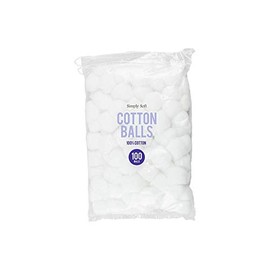 Simply Soft Cotton Wool Balls Absorbent 100 pack