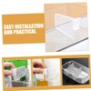 Gadpiparty 40Pcs Adjustable Clear Fridge Divider Set Durable Organizers for