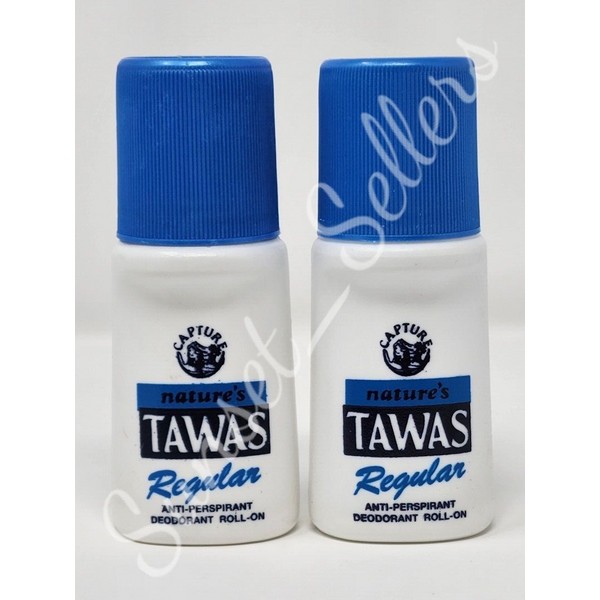 Natures Tawas Anti-Perspirant Roll-on Deodorant Regular 50ml (Lot of 2)