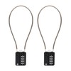 RESET-200 4 Digit Combination Padlock with 30 cm Steel Cable,High