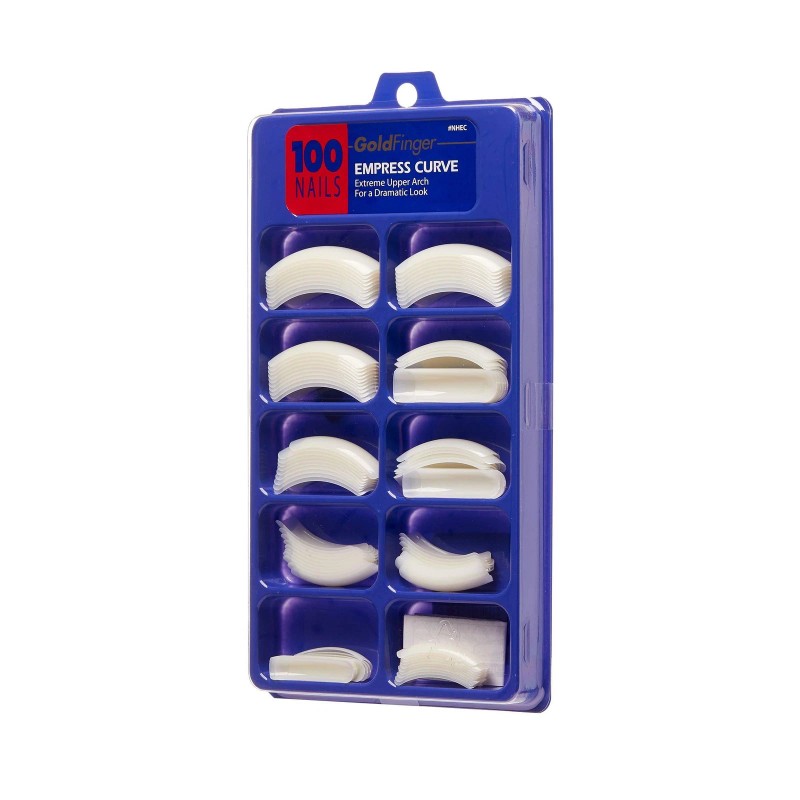 GoldFinger Empress Curve Acrylic False Nails 2 Pack Easy Application
