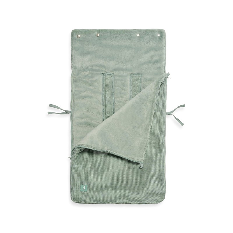 Jollein Footmuff Basic Knit Forest Green - For Baby Car