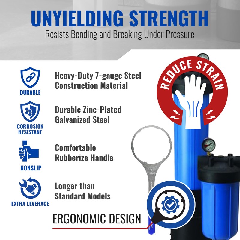 Superb Wrench SPBW-5 Heavy Duty Metal Water Filter Housing Wrench