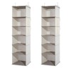 YRCBEHFU 2 Packs Hanging Closet Organizer, 6-Shelf Closet Organizers and