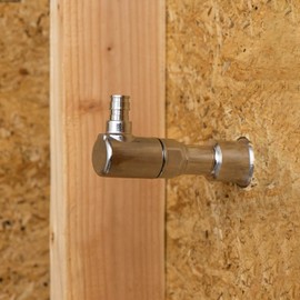 Aquor 1/2 inch PEX F1960 Expansion 90 Degree Elbow Stainless Steel Inlet, For Aquor Hydrants