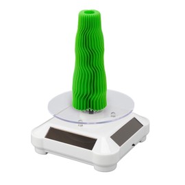 Solar turntable with RGB light, 360° rotating stand for SLA DLP LCD 3D printer, solidifies light-sensitive resin, UV resin effect, DIY hardening housing, solar or