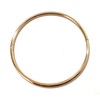 Cuffstore 6MM Petite Thin Polished Gold Titanium Eternity Collar Locking