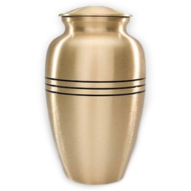 Beautiful Life Urns Adult Cremation Urn - Dignity Gold, Large Cremation Urn