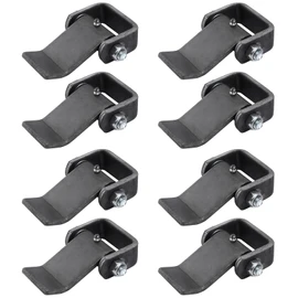 SPARKWHIZ Weld on Hinges Heavy Duty Greaseable Dump Trailer Trucks Gate Door Tailgate Hinge, Strap Style Short Leaf, Pack of 8