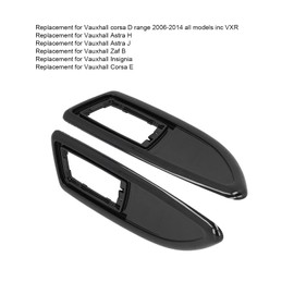 Aramox Side Turn Signal Bezels, Side Turn Signal Repeater Frame, 2-Piece Car Side Turn Signal Repeater Frame Set, Car Adjustments Replacement for Corsa D Series 2006-2014 (Glossy