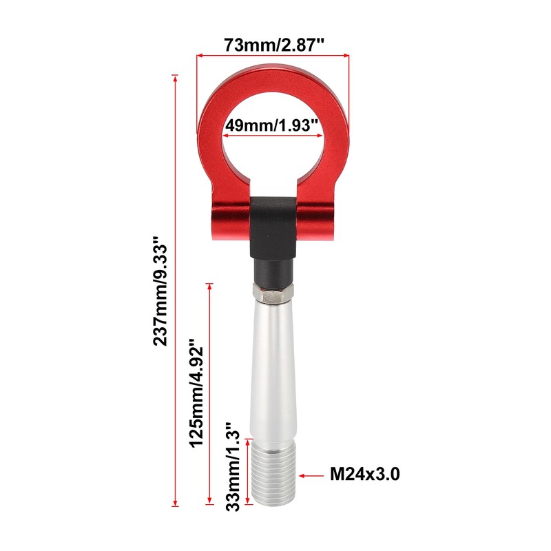 X AUTOHAUX Aluminum Alloy Track Racing Front Rear Bumper Screw
