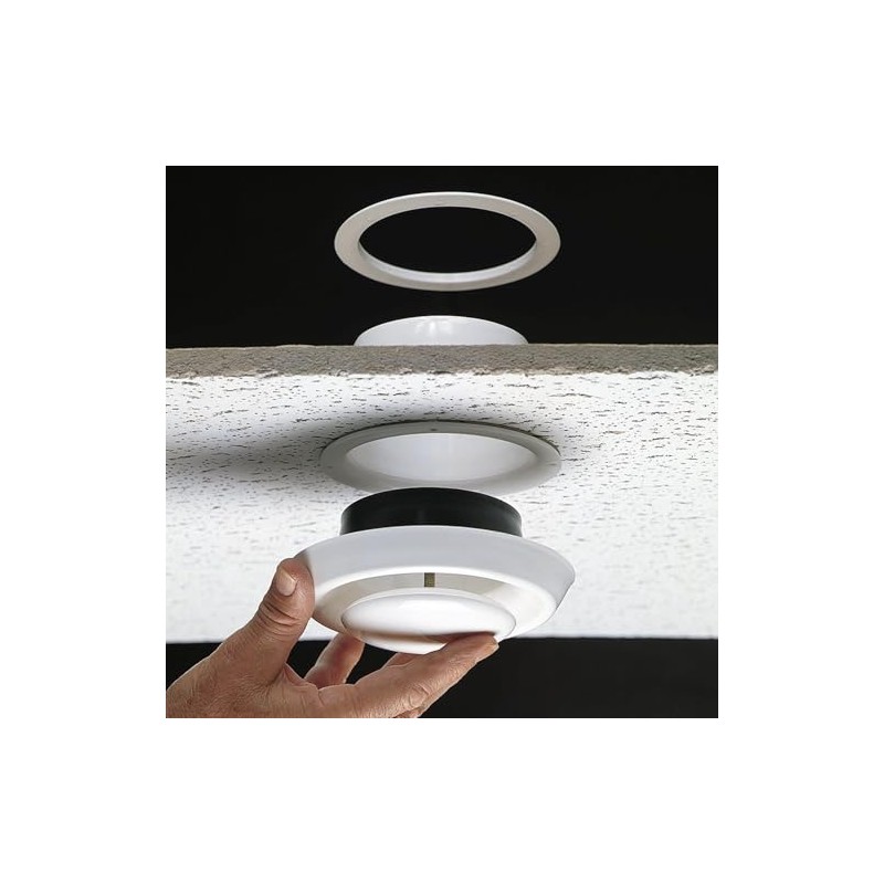 Deflecto Plastic Round Diffuser, 6", White (TFG6)