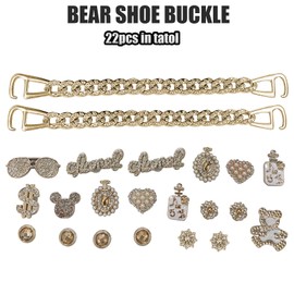 DKDDSSS 22 Pieces Shoe Badges, Shoe Charms, Charm for Children, Shoe Pendant for Croc Charms, Shoes DIY Accessories, Clog Decor for Girls, Women, Children, Polyvinyl Chloride, No Gemstone