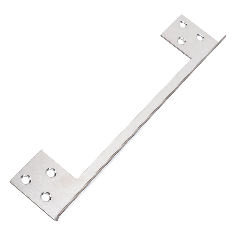 Door Latch Guard Plate, Outswing Door Security Protector, L Shaped