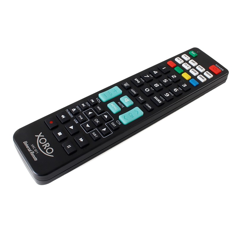 XORO XRC 8F1 Universal Remote Control Effortlessly Controls Over 1000