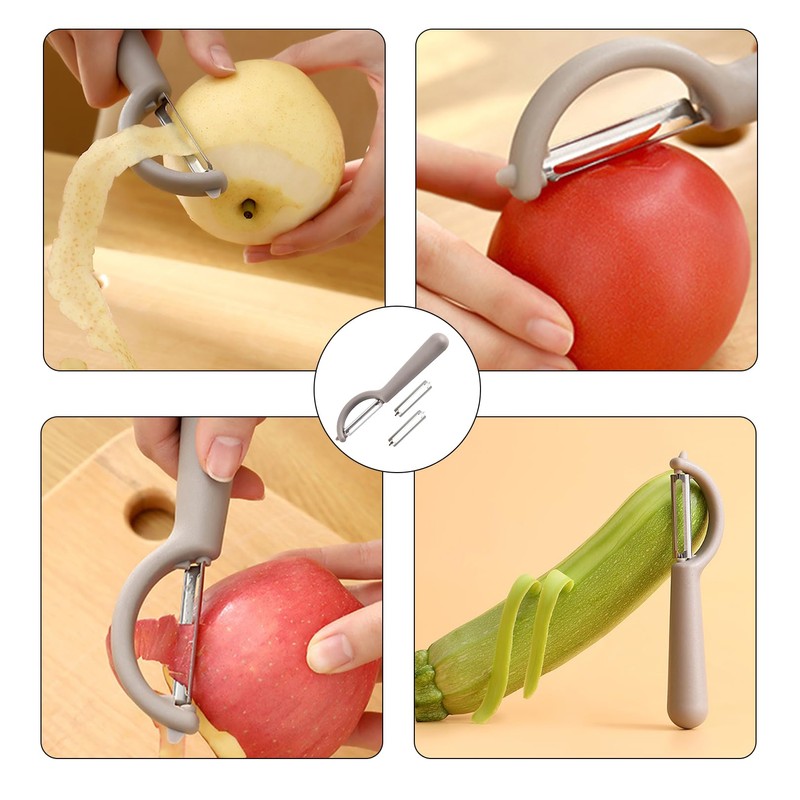 P-Peeler, Asparagus Peeler, Peeler with 2 Replacement Blades, Potato Peeler