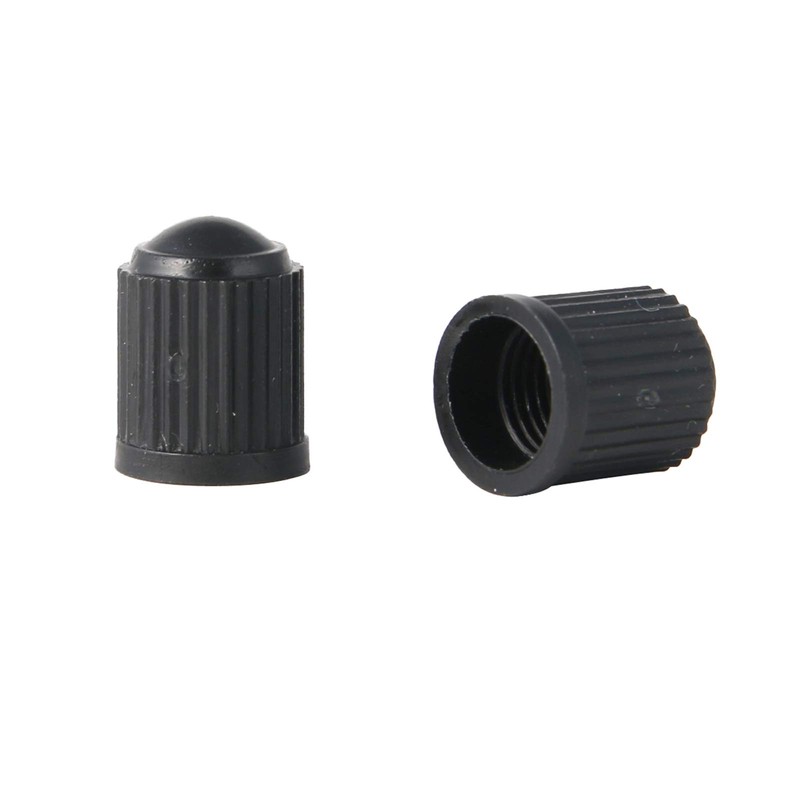 RockTrix - Pack of 4 - Black Plastic Valve Stem