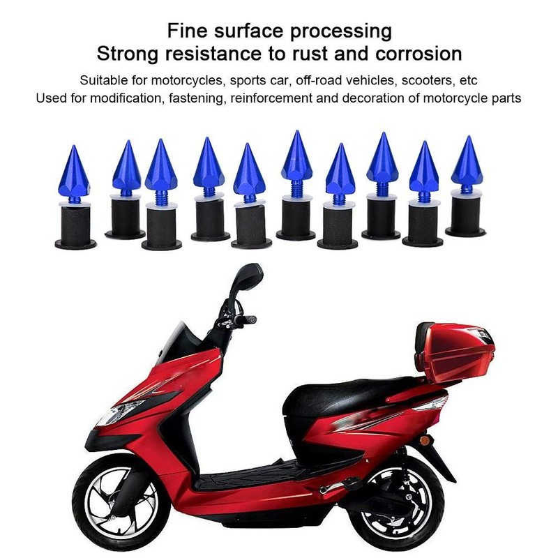 Windshield Wind Screen Spike Bolts M5 Fasteners for Motorcycles Scooters