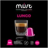MUST Nespresso Compatible Aluminium Coffee Capsules Lungo Blend X 100