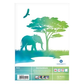 Greenline A4 Elephant Drawing Pad 20 Sheets