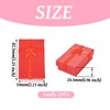 Craftdady 12pcs Red Jewelry Boxes Small Necklace Box Cardboard Jewelry