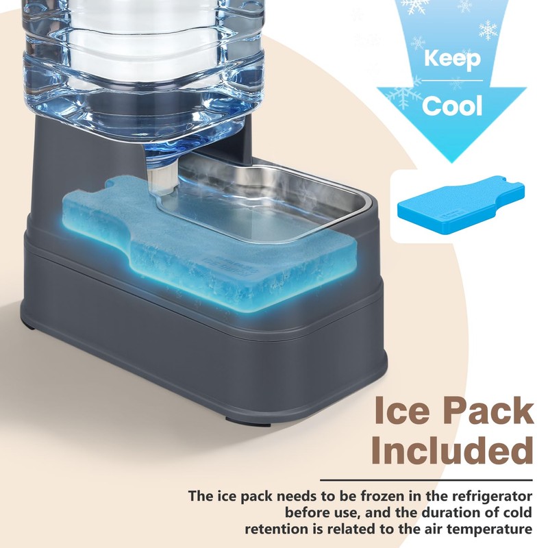 2.2 Gallon Pet Automatic Dog Water Dispenser Cat Gravity Waterer