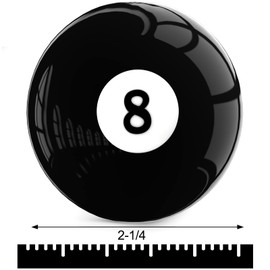 Mototo Billiard #8 Ball Regulation Size 2-1/4" Practice Training Pool Table Billiard Replacement for Games & Sports