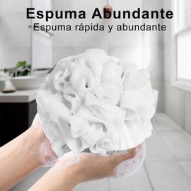 Esponjas para Baño, Esponja Baño Suave, Paquete de 4 Delicada Lufa de Baño para Hombres y Mujeres Bañándose, Limpieza Profunda Esponjas Exfoliantes, Esponja de Baño para Exfoliar para ducha y baño