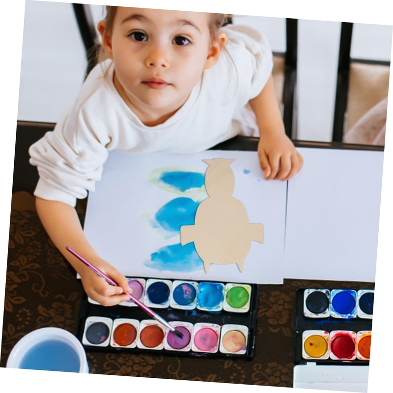 DOITOOL 5pcs Wooden Clay Board for Portrait Making Safe Durable