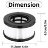 （6Pack）DC5151H Replacement HEPA Filter for DEWALT DC5151H DC515 DCV517 Wet