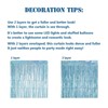 2pcs Blue Tinsel Curtain, 3.2ft x 6.5ft Light Blue Foil
