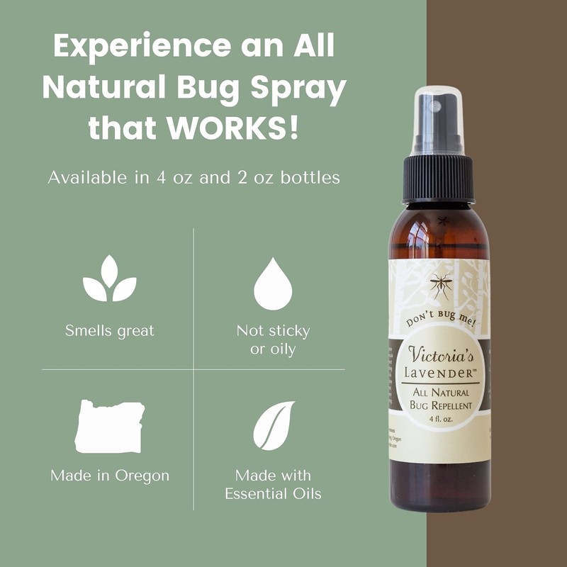 Victoria's Lavender Organic Don’t Bug Me Insect Spray DEET-Free, Made