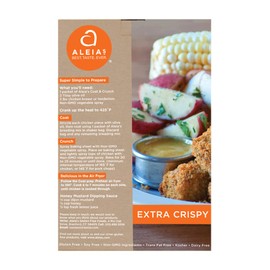 ALEIA'S BEST. TASTE. EVER. Extra Crispy Coat & Crunch - 4.5oz/3 Pack – Crispy Breading for Poultry, Meat, Seafood, Vegetables - Certified Gluten Free, Non-GMO, Dairy Free, Low Sodium, Kosher