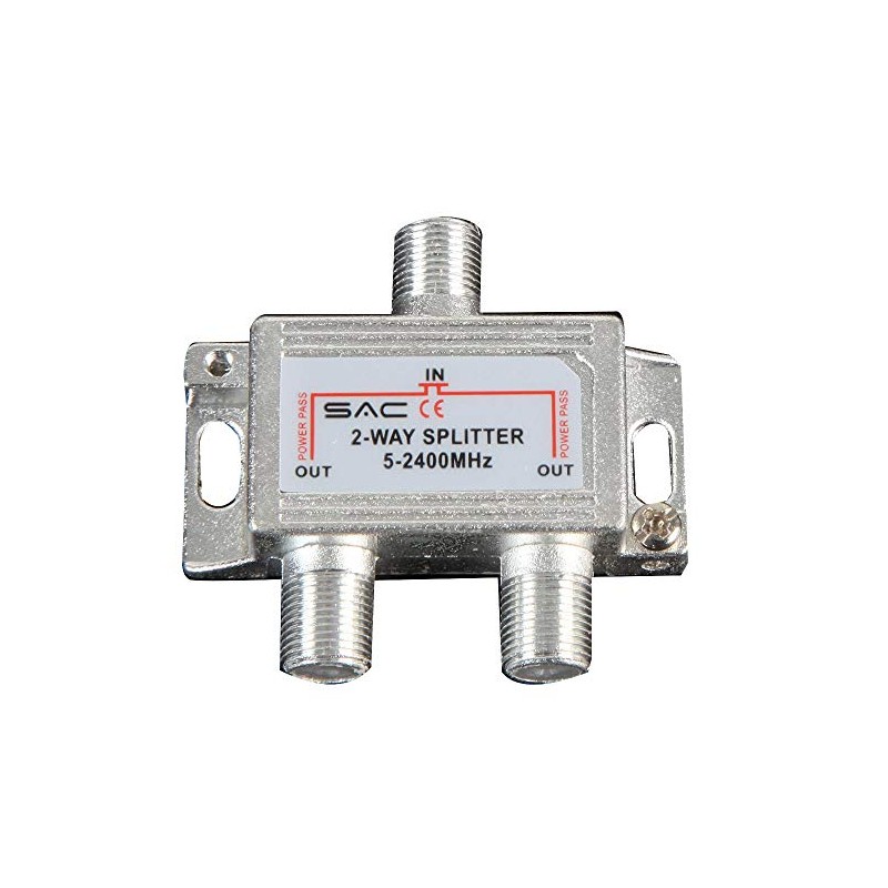 2 Way Indoor Splitter (5-2400MHZ) | Signal Splitter Aerial/Satellite Equipment,
