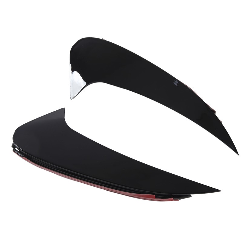 Pair of Rear Bumper Air Vent Spoiler Splitter Glossy Black