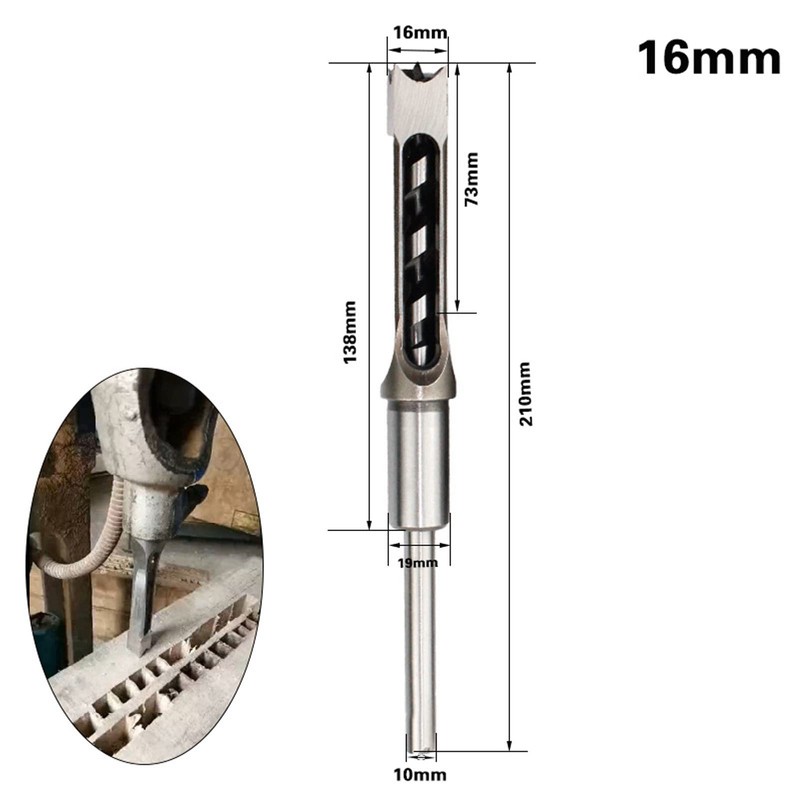 Square Hole Mortiser Drill Bit Mortiser Drill Bit Set Mortiser