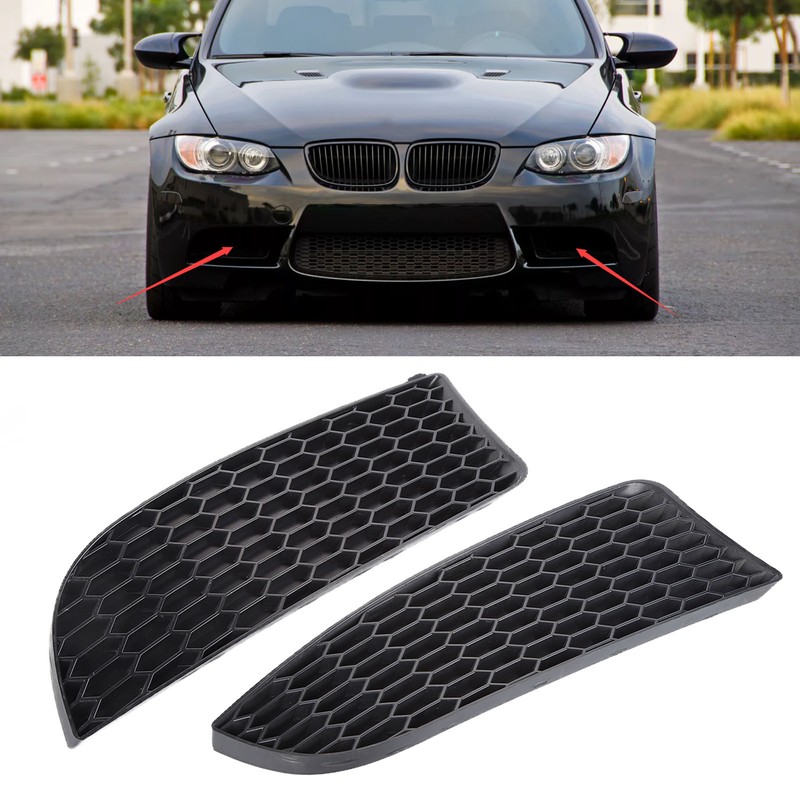 2pcs Front Bumper Fog Light Grill Cover Left Right for