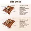 SOMAHE Waterproof Leather Dog Bed Mat, 35.4 x 27.6 Inches,