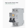 CHTAIXI Ground Fault Circuit Breaker, 20 Amp 120V AC DIN
