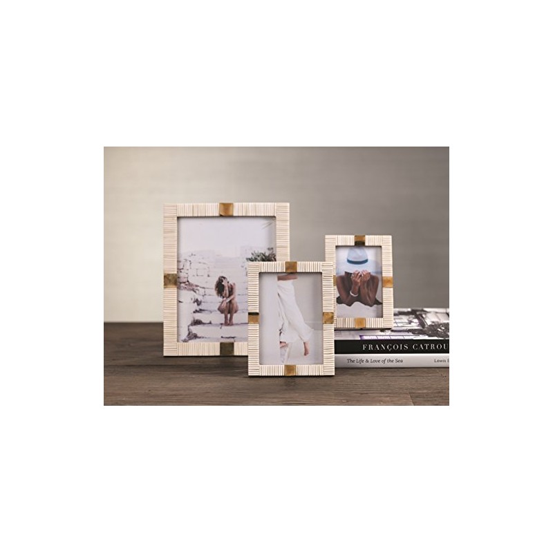 Zodax Maha Black or White Bone with Brass Trim Photo