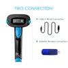 NADAMOO QR Code Scanner Wireless 2D Barcode Scanner With Stand