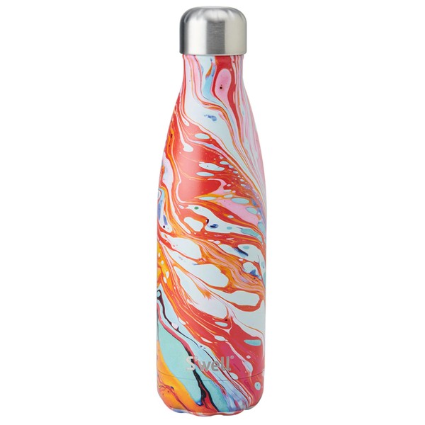 S'well Stainless Steel Water Bottle, 17oz, Marble Swirl, Triple Layered