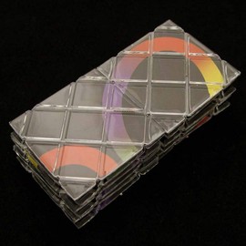 Ongwan Twisty Cubo Cube Classic Toy Educational Gift Portable 8 Panel Folding Puzzle Cube 6 (Black)