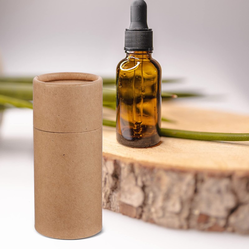 Beavorty Empty Kraft Paper Boxes for Essential Oils, 10 Pieces
