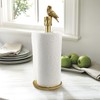 Paper Towel Holder Countertop, Gold Paper Towel Stand with Bird
