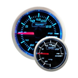 Electric Boost Gauge- Blue/white Performance Series 52mm (2 1/16")