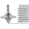 Lvpradior Stainless Steel Spinning Top, Long Lasting Spin Time Over